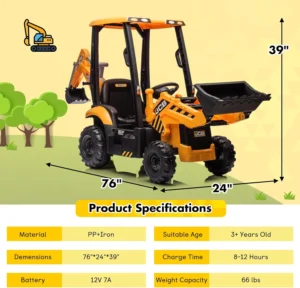 Children’s Ride On Excavator