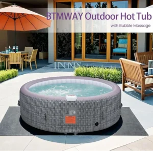 PVC Inflatable Round Hot Tub for 4-6 People