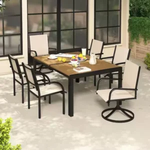 7-Piece Metal Outdoor Dining Set