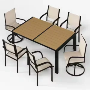 7-Piece Metal Outdoor Dining Set