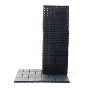 Dark Gray 1 ft. x 1 ft. All-Weather Plastic Outdoor Interlocking Deck Tiles Checker Pattern Garage Floor Tiles(44-Pack)